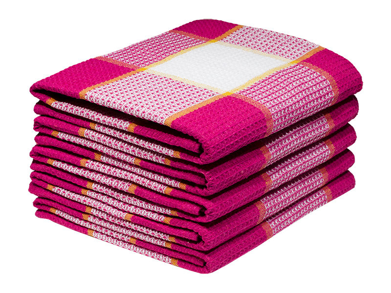 Multipurpose, Easy Fit, Absorbent Kitchen Towel - Design 2394 - 045x069cms - (05 Pc Pack) - Checks