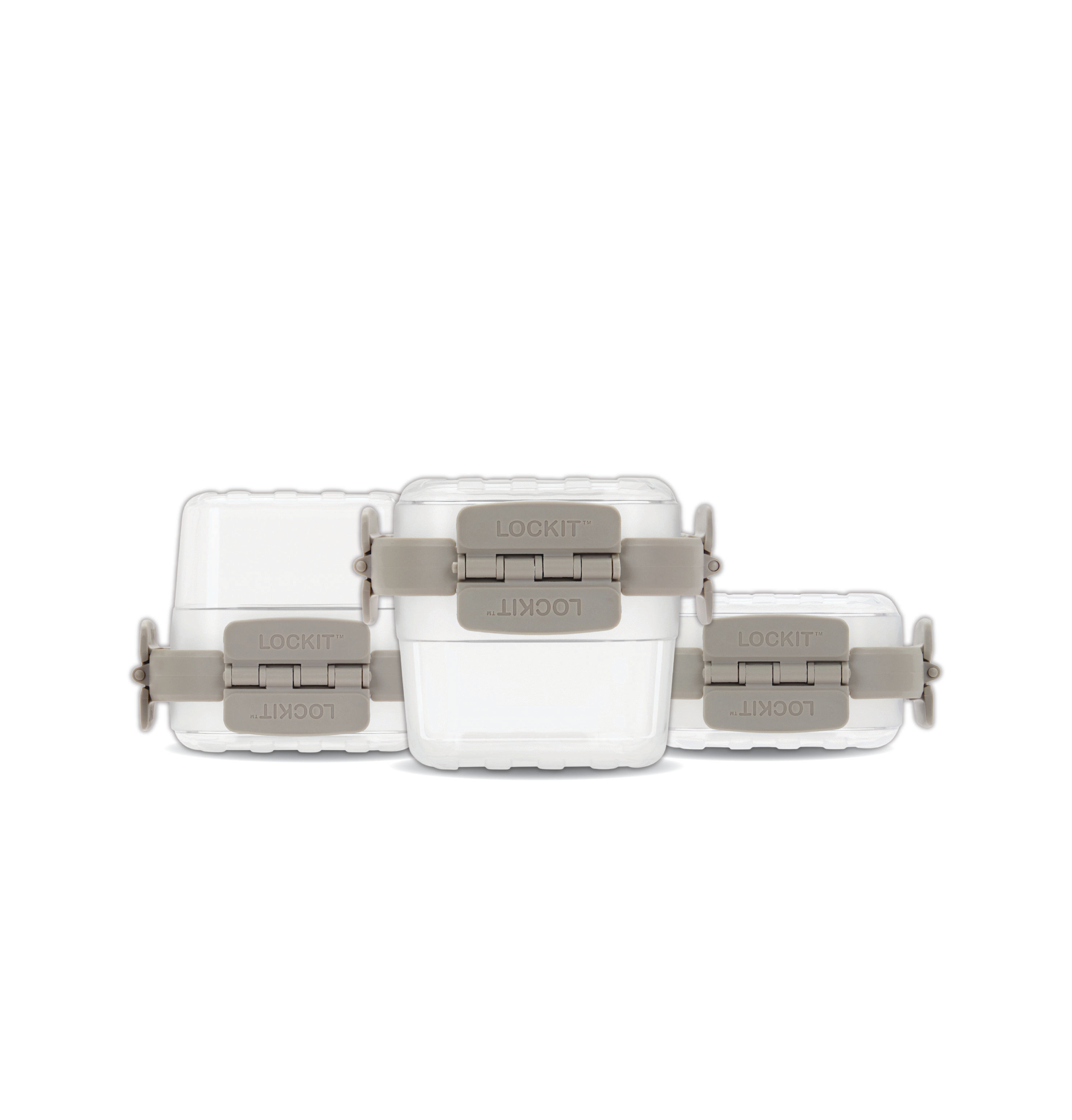 Fresh Choice Lockit Square Sml Med 9-Piece Set Modular Food Storage