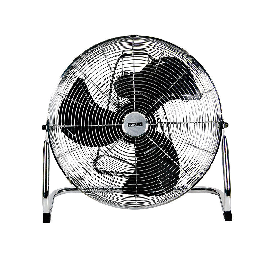 Industrial Floor Fan - 3 Blades - Chrome