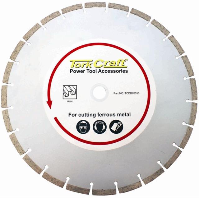 Tork Craft - Diamond Blade Seg.350 x 25.4 Metal Cutting