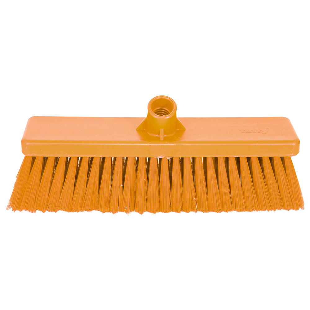 Janitorial hygiene broom head - Hard yellow 300mm