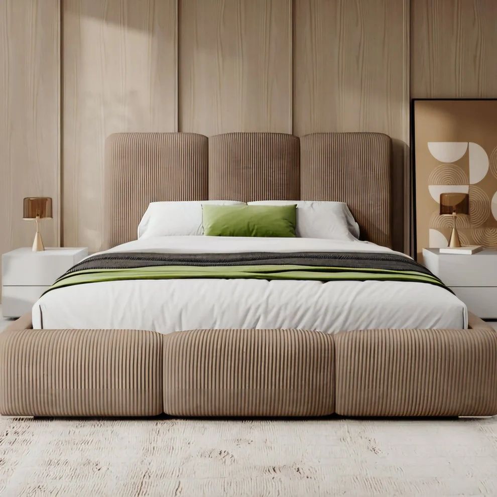 DecorMama Vonia Headboard & Base