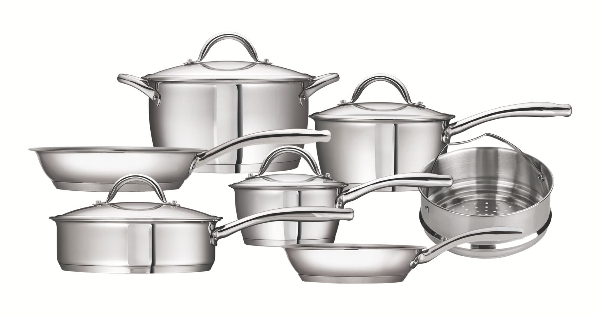 Tramontina 11 Piece Stainless Steel Cookware Set Lifetime Guarantee LEROY MERLIN South Africa