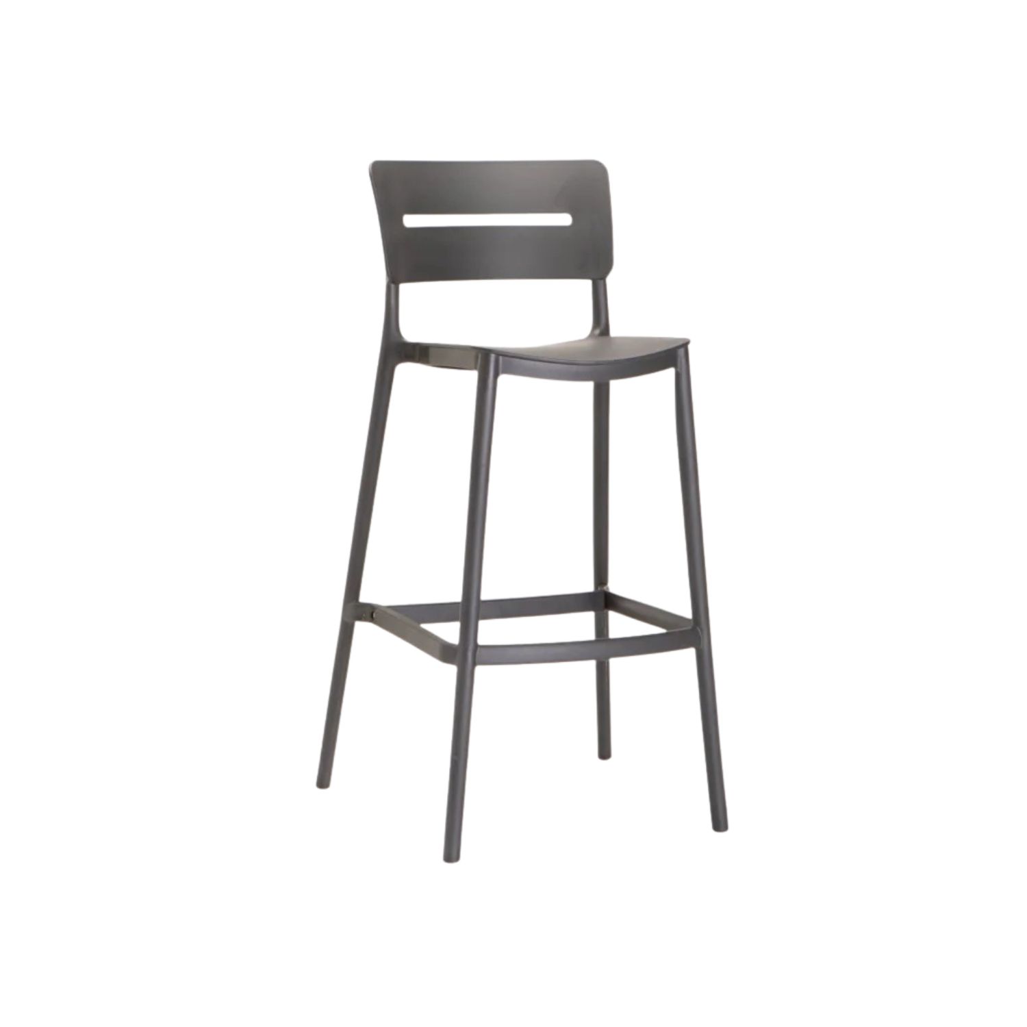 Dark Grey Modern Outdoor Barstool