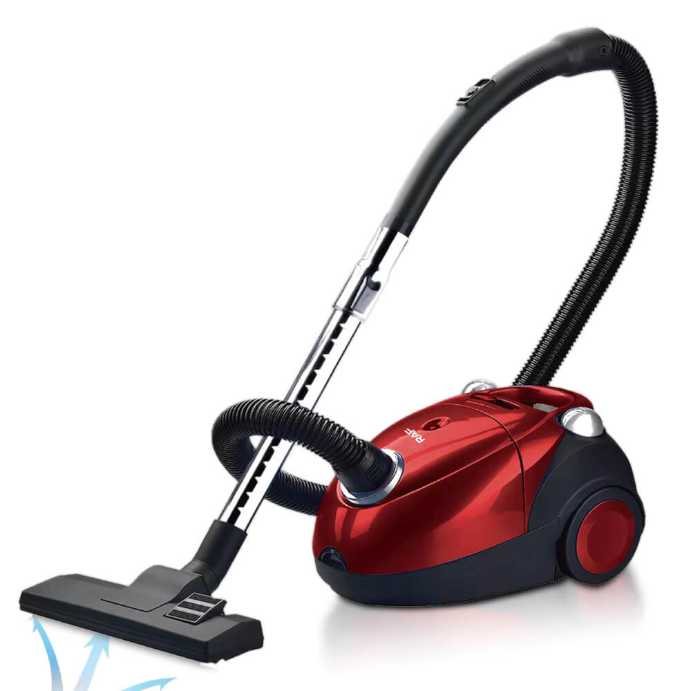 1200W Handheld Automatic Canister Vacuum Cleaner - Red