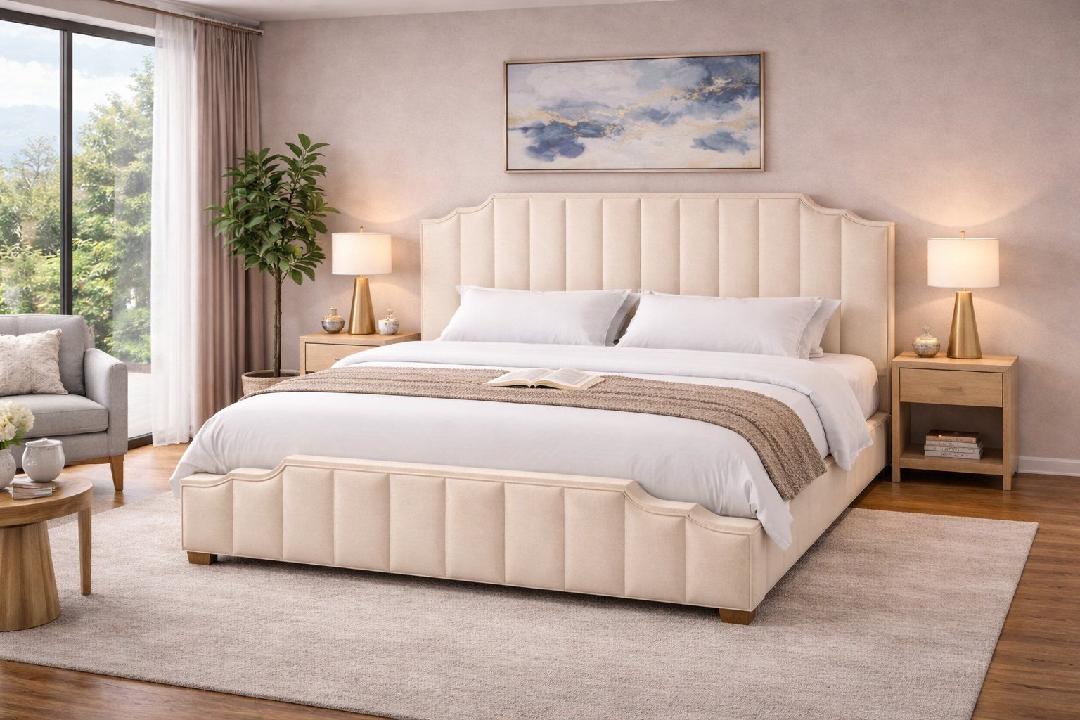EFURN- Regalia King Size Bed Frame