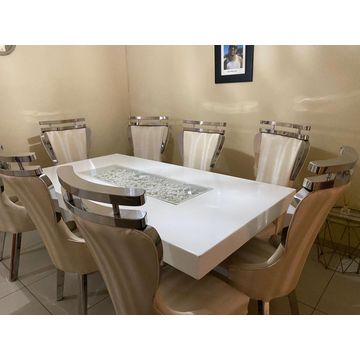 8 Seater Stainless Steel Dining Room Suite