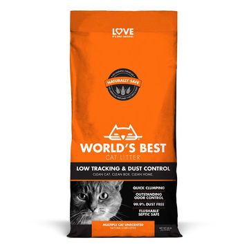 World's Best Cat Litter - Low Tracking & Dust Control 12.7kg