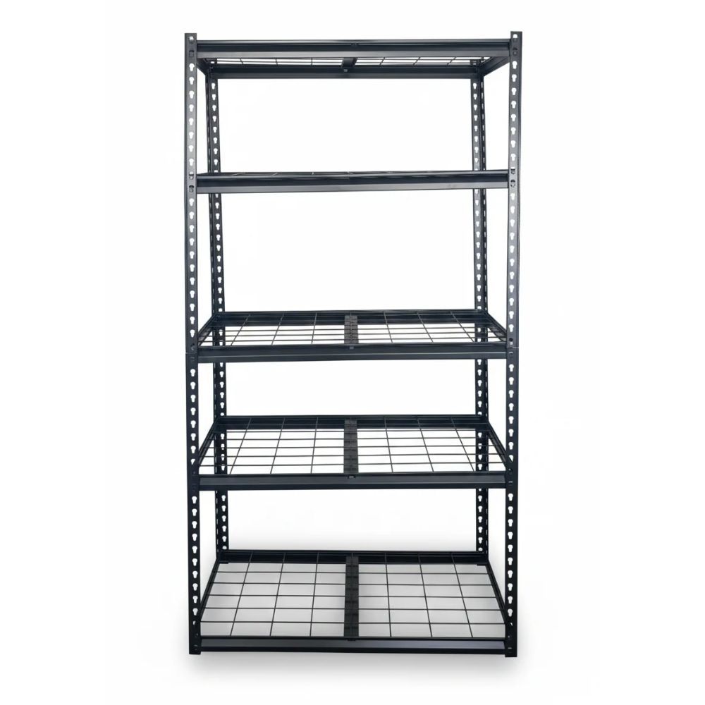 MetroStack 5 Tier Shelf - 183 x 90 x 40cm -150kg / layer - Matt Black