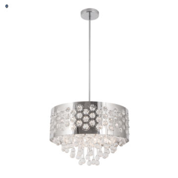 Polished Chrome Chandelier with K9 Crystals