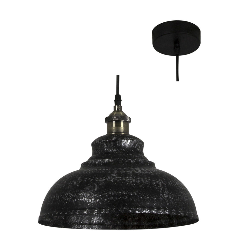 Farmhouse - Pendant - 290mm - Black/Silver