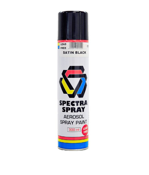 Spectra Spray - Spray Paint - 300ml - Satin Black