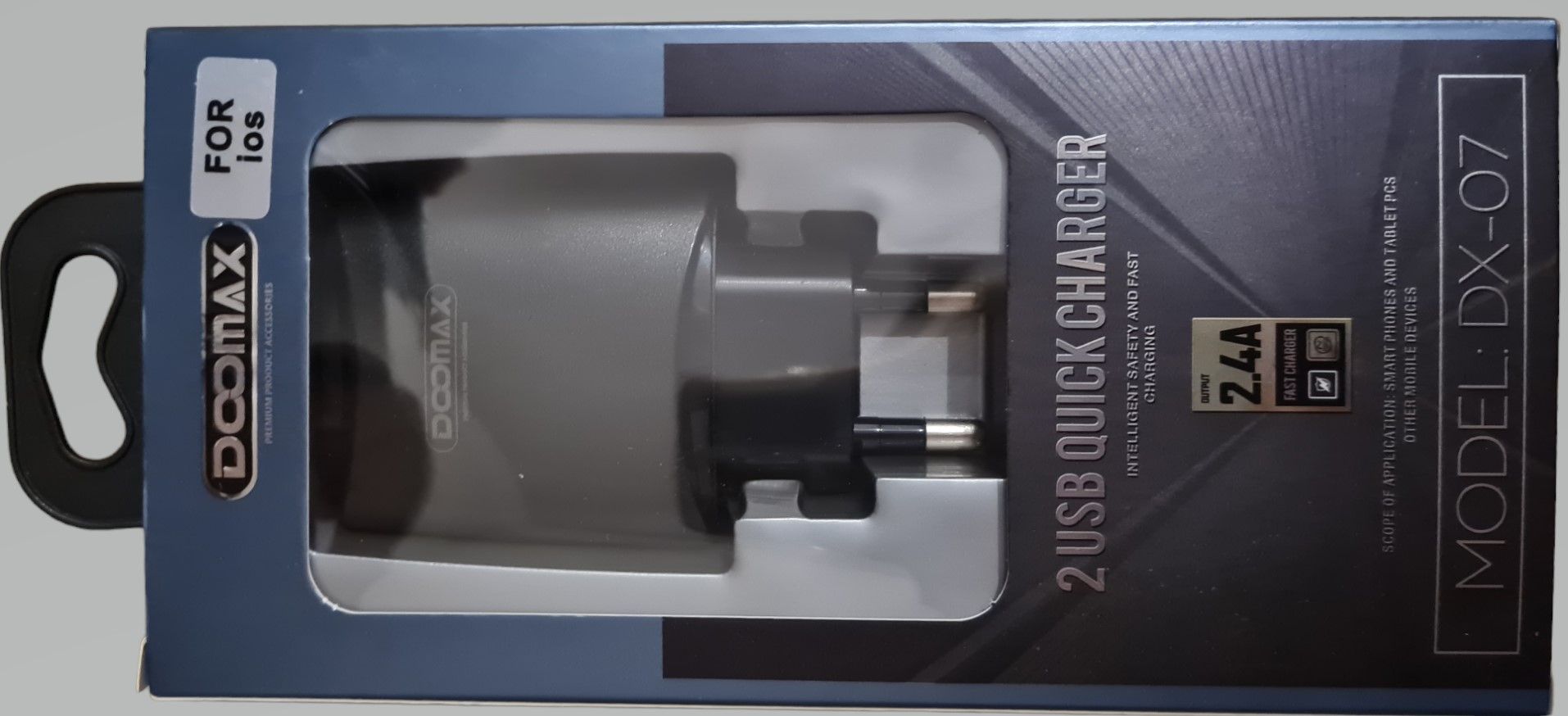 Charger house Doomax 2xUSB 2.4a- IOS DX07/08