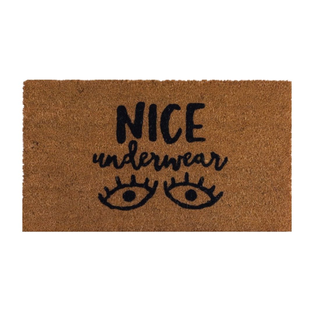Matnifique Coir Design Doormat - Nice Underwear 1 700 x 400 x 14mm