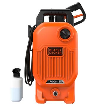 Black & Decker 1700W Pressure Washer 125 BAR/1800 PSI, Self Priming | BEPW1700-QS
