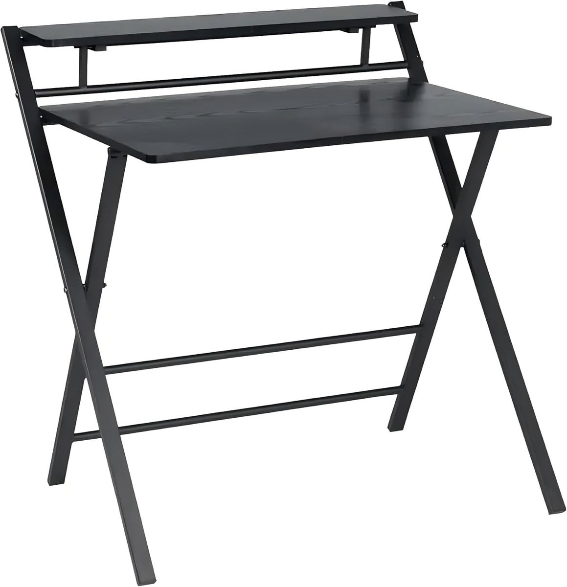 2-Tier Foldable Table Space SavingComputer Table
