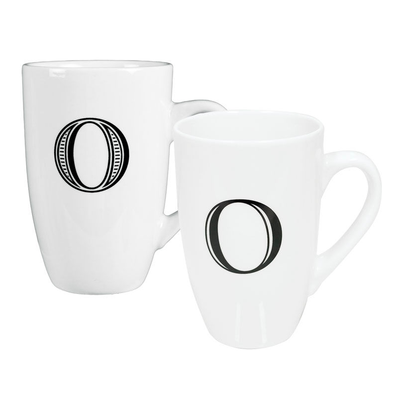 Mug letter 'O' ⌀ 8.6 cm Tea and coffee