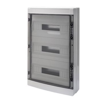 Surface DB 3x18M Smoked Door IP65