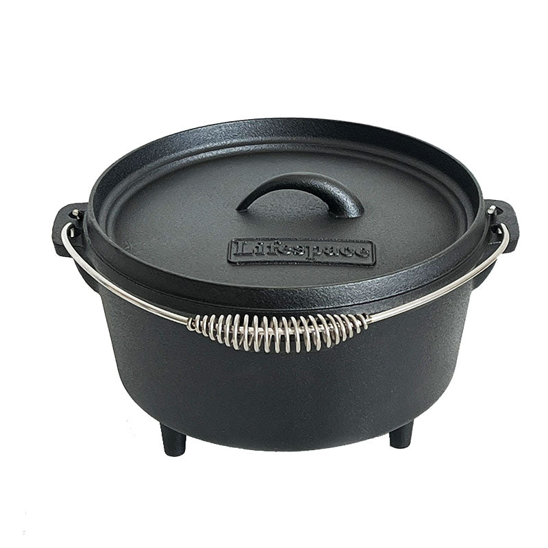 Lifespace Cast Iron Dutch Oven Bread Pot 24,5cm