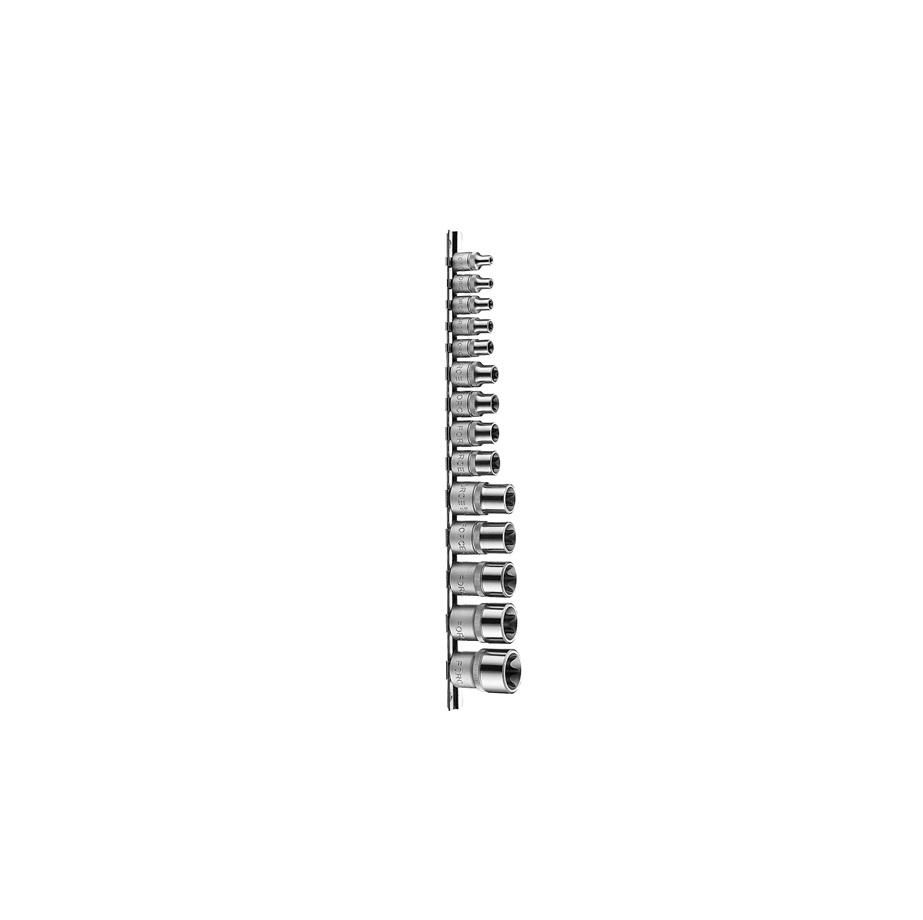 Force 1/4"3/8"1/2" Dr 14 Pc Star Socket Set E4-E24