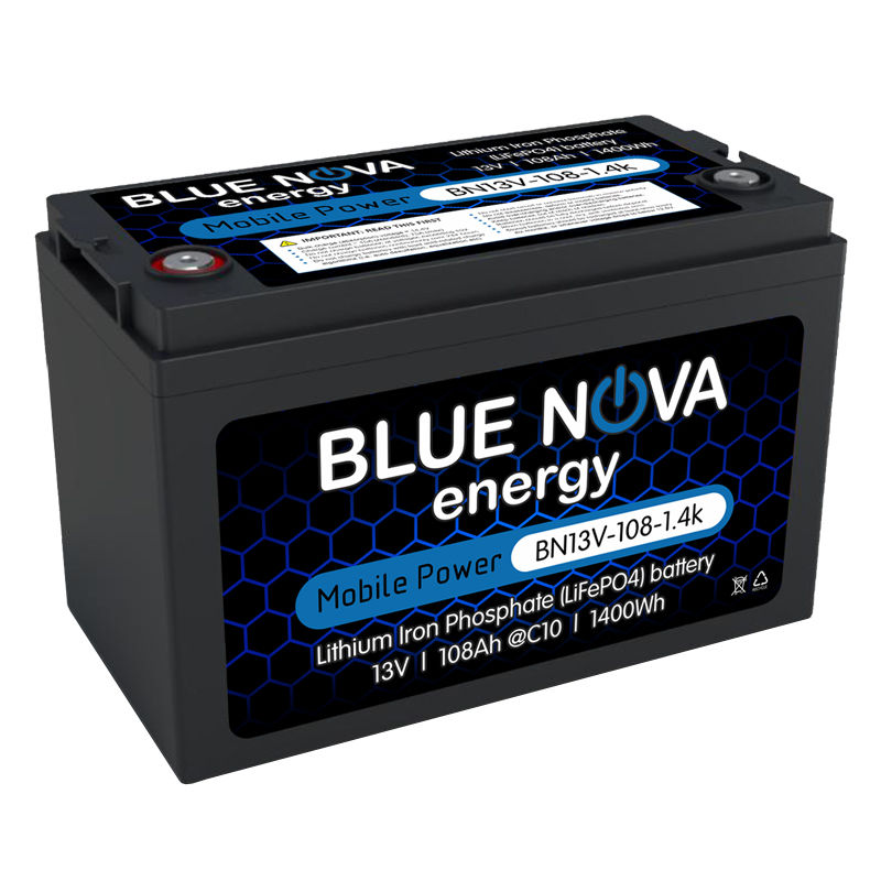 Blue Nova Energy - Lithium Iron Phosphate 13V - 108Ah - 1.4k Battery