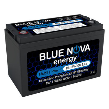 Blue Nova Energy - Lithium Iron Phosphate 13V - 108Ah - 1.4k Battery