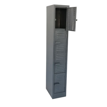 4 Door Steel Locker - Hammertone Grey
