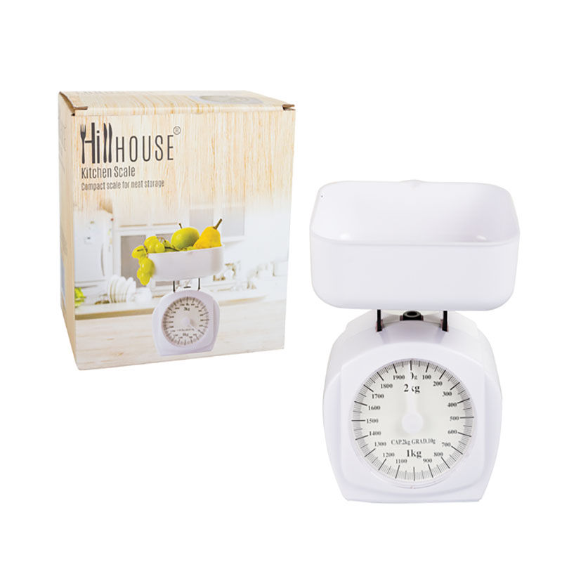 Kitchen Scale - Mechanical - White - 2Kg - 4 Pack