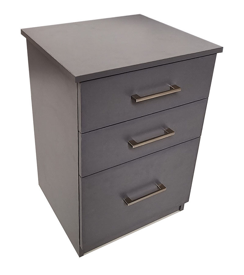 Cambridge 3 Drawer Pedestal - Storm Grey