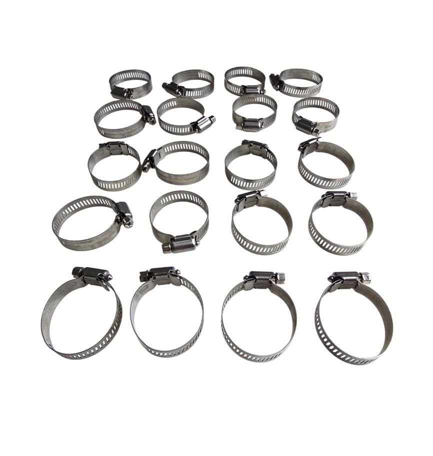 NT TOOLS - Steel Hose Clamps 21-44mm - 20 Pcs