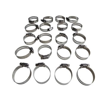 NT TOOLS - Steel Hose Clamps 21-44mm - 20 Pcs