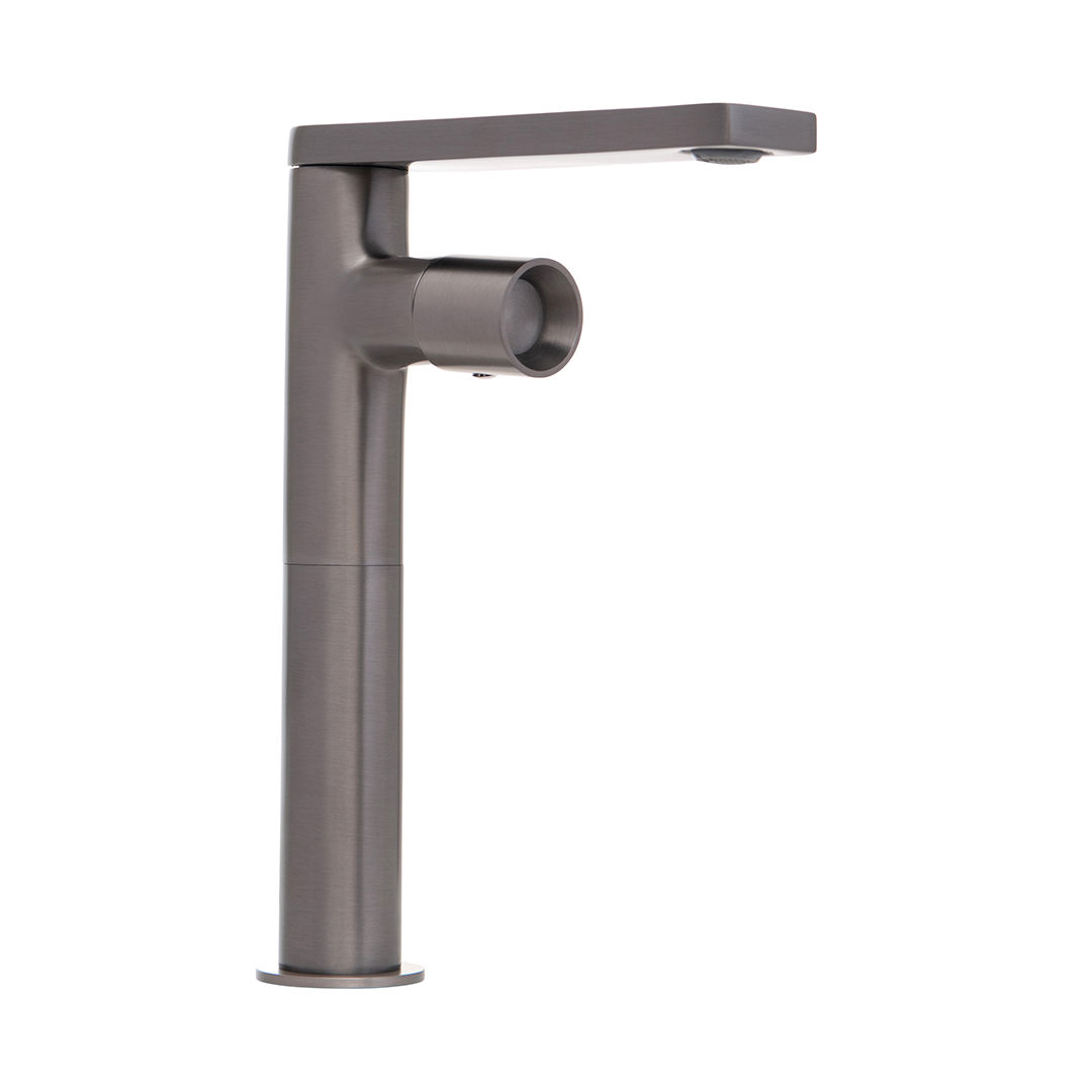 Trendy Taps Premium Quality Gun Metal Tall Basin Side Mixer