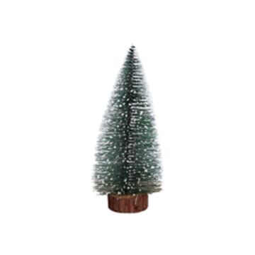 Christmas Trees Mini Pine Tree With Snow And Wood - 30cm
