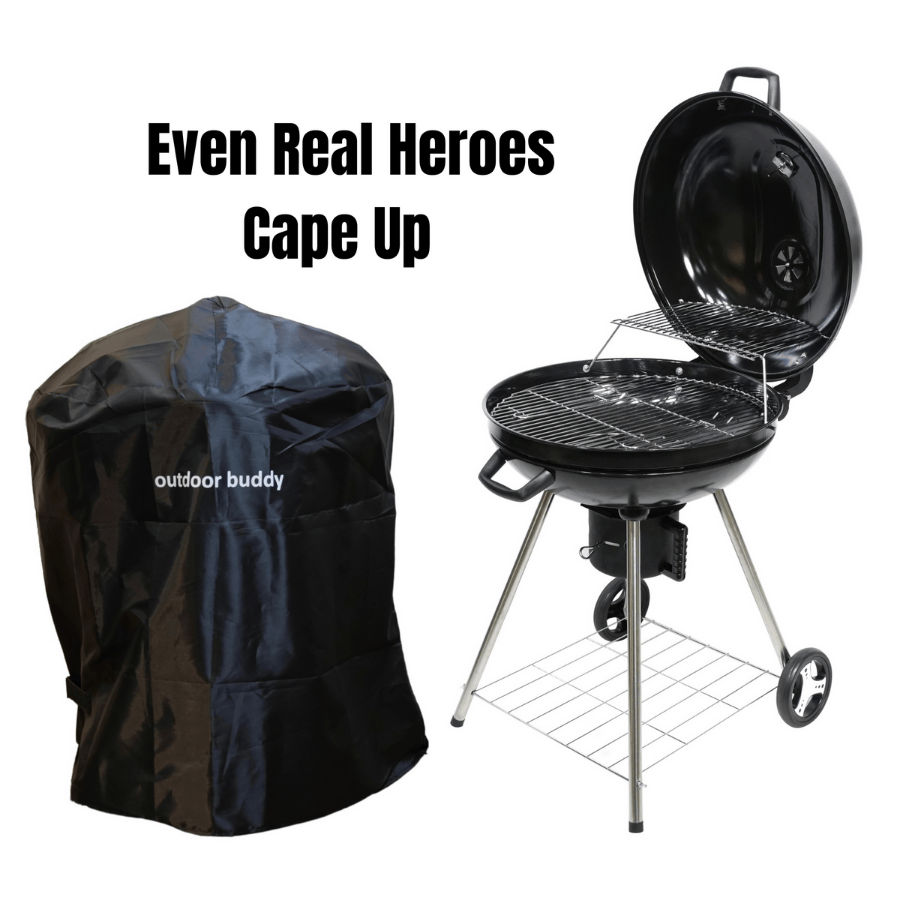 MagMaster - 57cm Premium Charcoal Kettle Braai – Hinged Lid, Thermometer, Ash Catcher & Mag Wheels