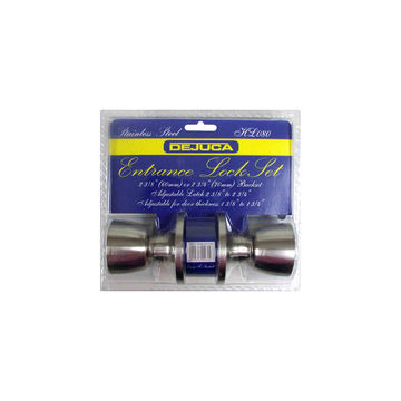 Dejuca - Entrance Lockset - Stainless Steel  - 2 Pack