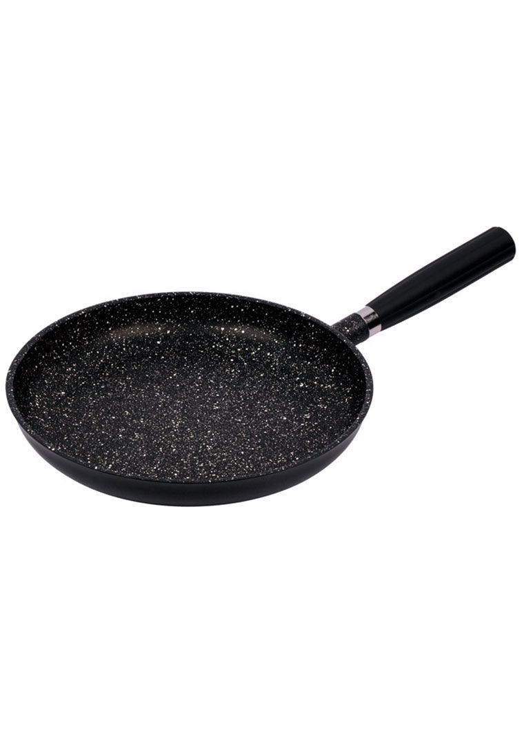 Granit Shallow Frying Pan With Pyrex Glass Lid 24cm