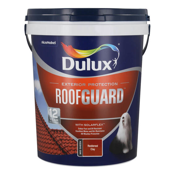 Dulux Roofguard Acrylic Roof Paint Reddened Clay 20L