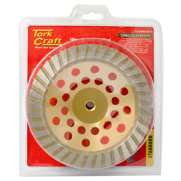 Tork Craft - Dia. Cup Wheel 180mm x M14 Turbo Laser Welded