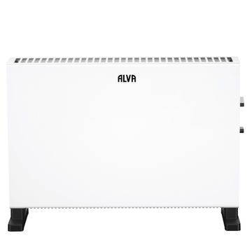ALVA Electric Convection Heater - White Smooth Design 2000W Thermostat Controlled