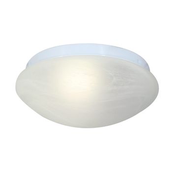 Bathroom Alabaster Ceiling Light 220Mm White - 3 Pack