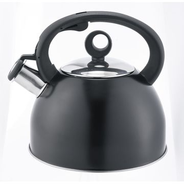 Goldair Stainless Steel Black Whistling Gas 2.5 L Kettle