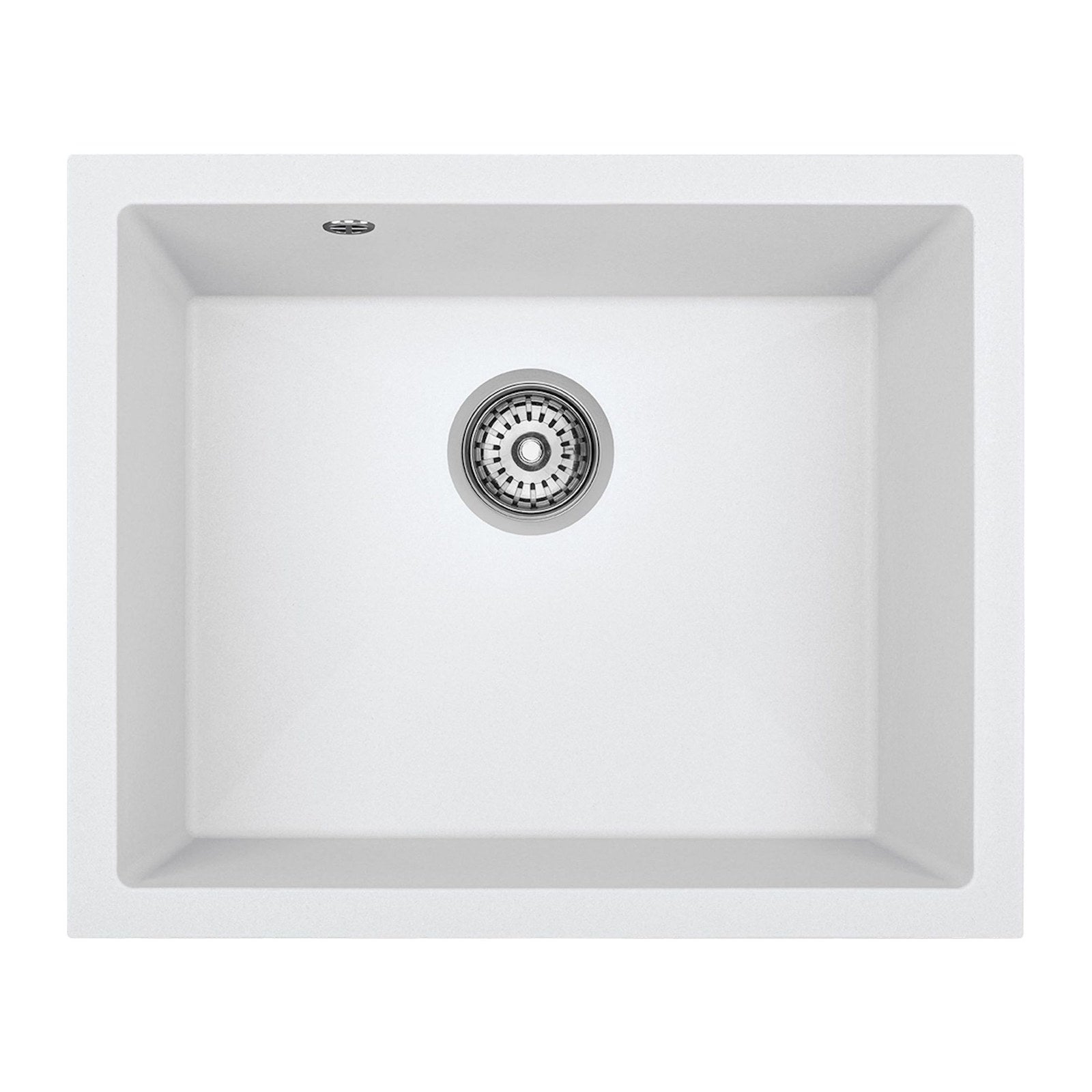 Laveo Ibiza 560 Granite Composite Undermount Kitchen Sink 1 Bowl - White