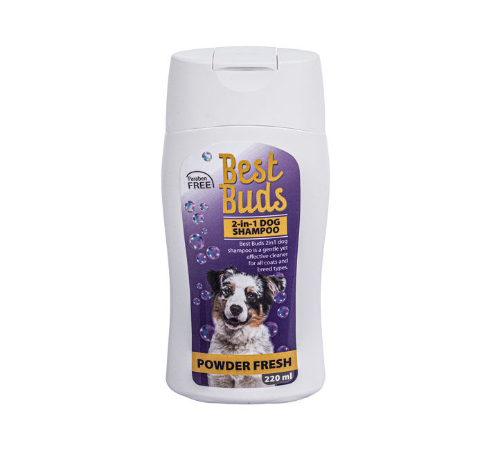 Dog Shampoo - Powder Fresh - 2-in-1 - 220ml - 2 Pack