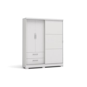 Mateo 3 Door Wardrobe -White