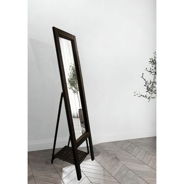 Free Standing Mirror - Full Length - 48x170cm - Black