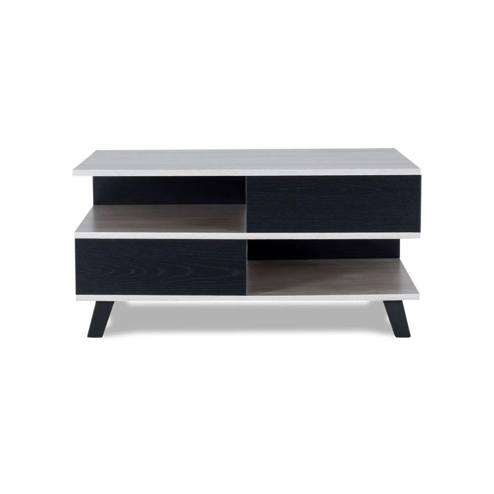2-Tier Coffee Table 90cm – Compact Living Room Table with Two-Level Design