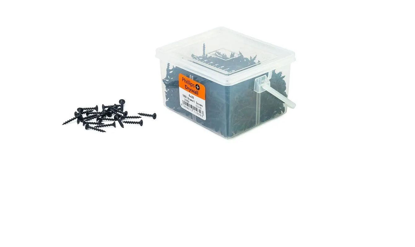 Drywall Screws, Phillips, 3.5mm x 28mm, 1000 Pieces BY WOODLY