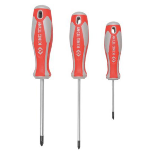 King Tony - Screwdriver Pozi #2 X 100mm - 4 Pack