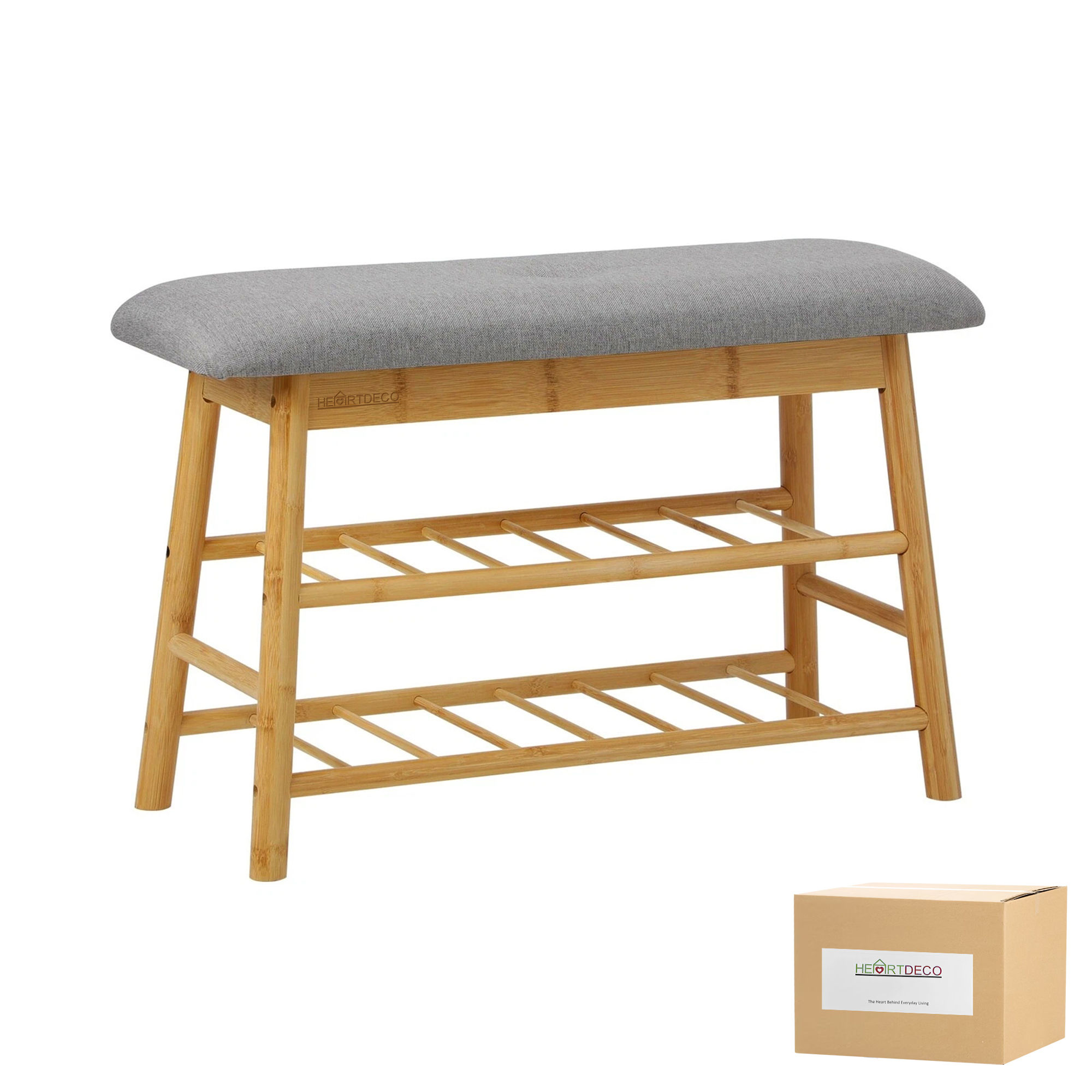 3 Tier Bamboo Shoe Rack Bench