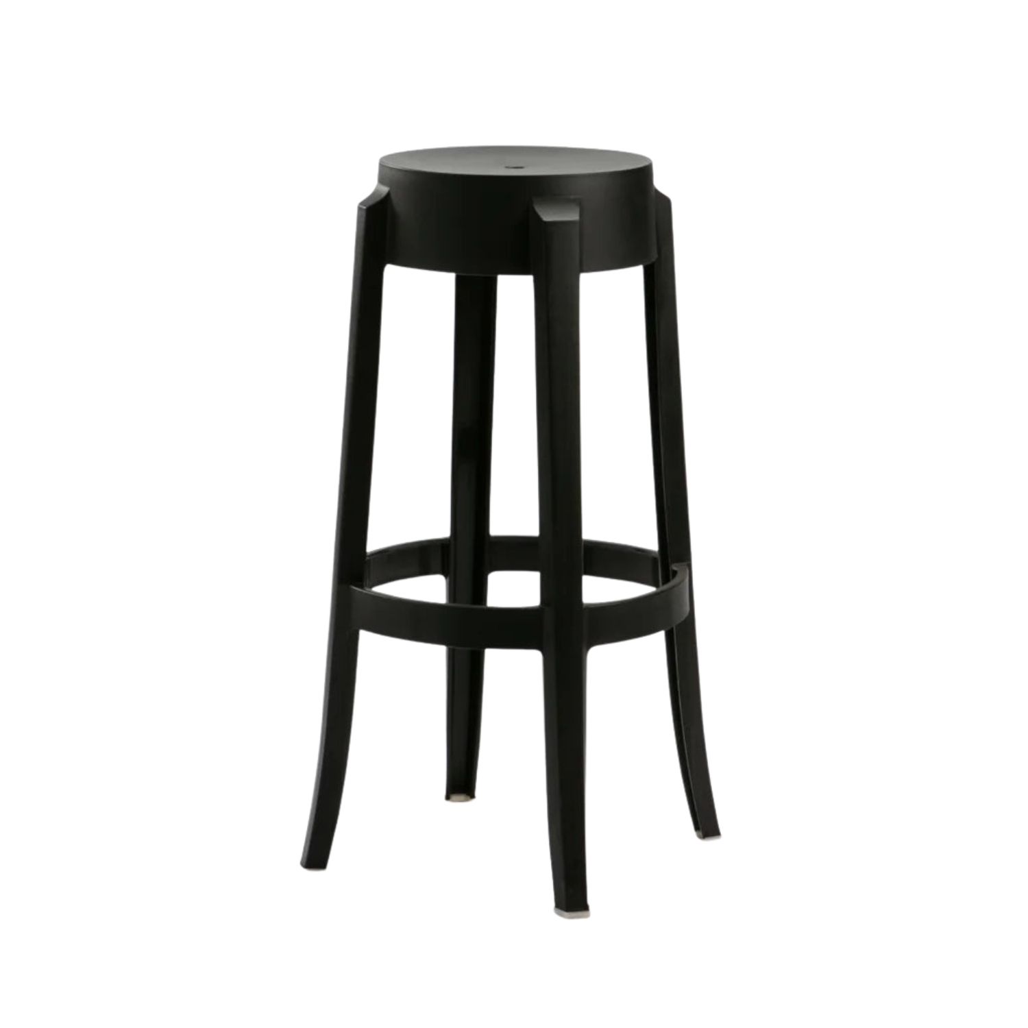 Black Durable Polypropylene Barstool